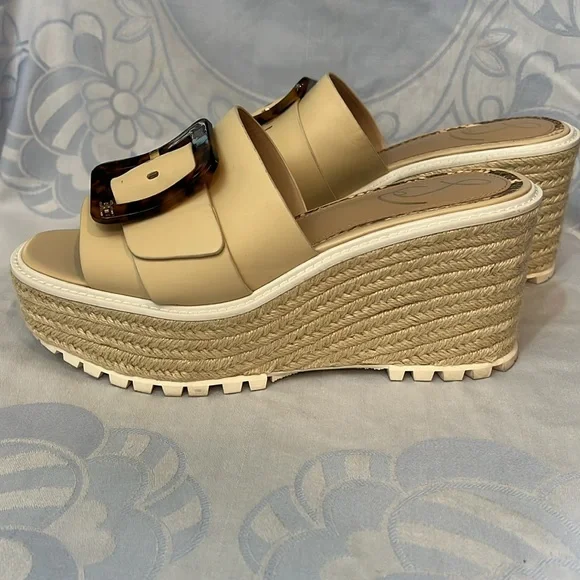 Sam Edelman Livi Espadrille Wedge Slide Sandal Size 9.5 - Picture 4 of 6
